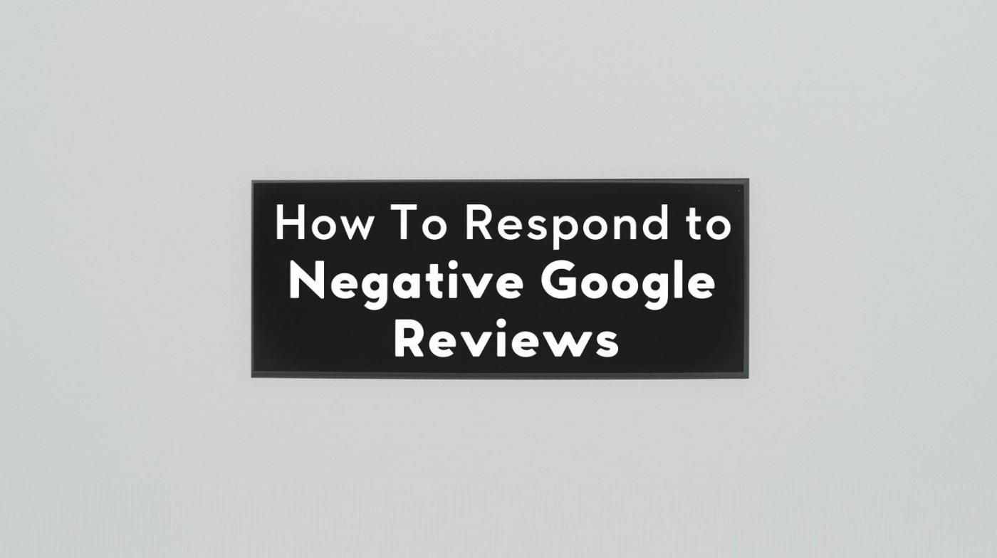 how to respond negative google reviews